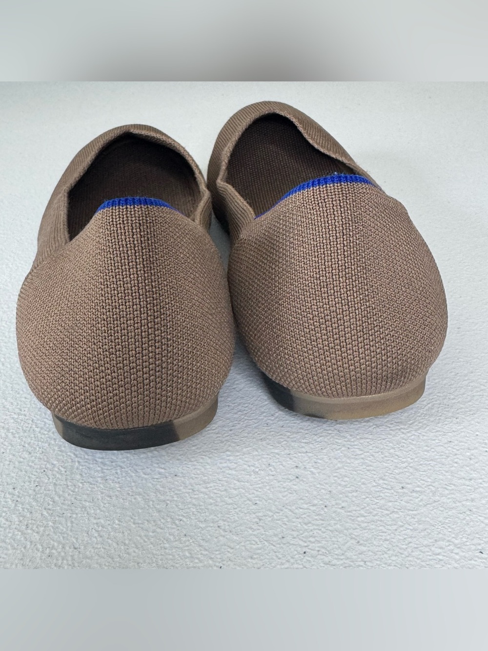 ROTHY'S The Beige Rounded Ballet Flat Knit Upper Slip On Size10.5 - Picture 3 of 7